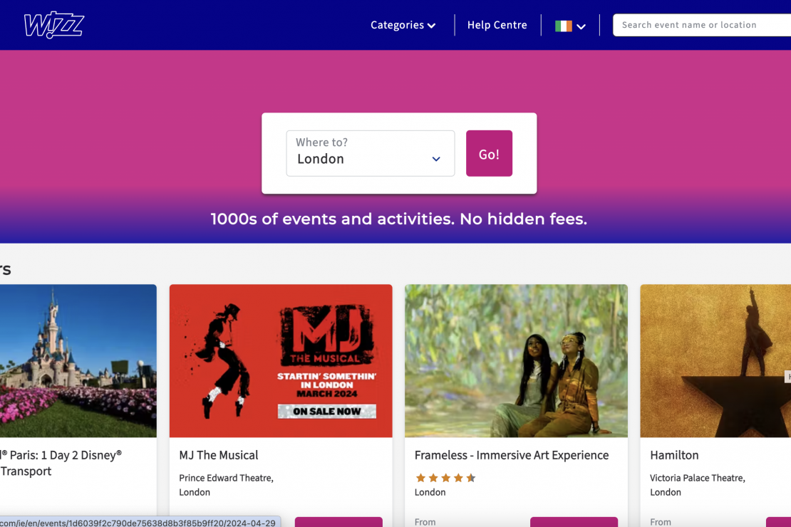 WIZZ AIR LAUNCHES NEW “WIZZ EXPERIENCES” SERVICE